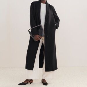 Jenni Kayne Charcoal Teddy Jacket coat black cotton wool alpaca etc